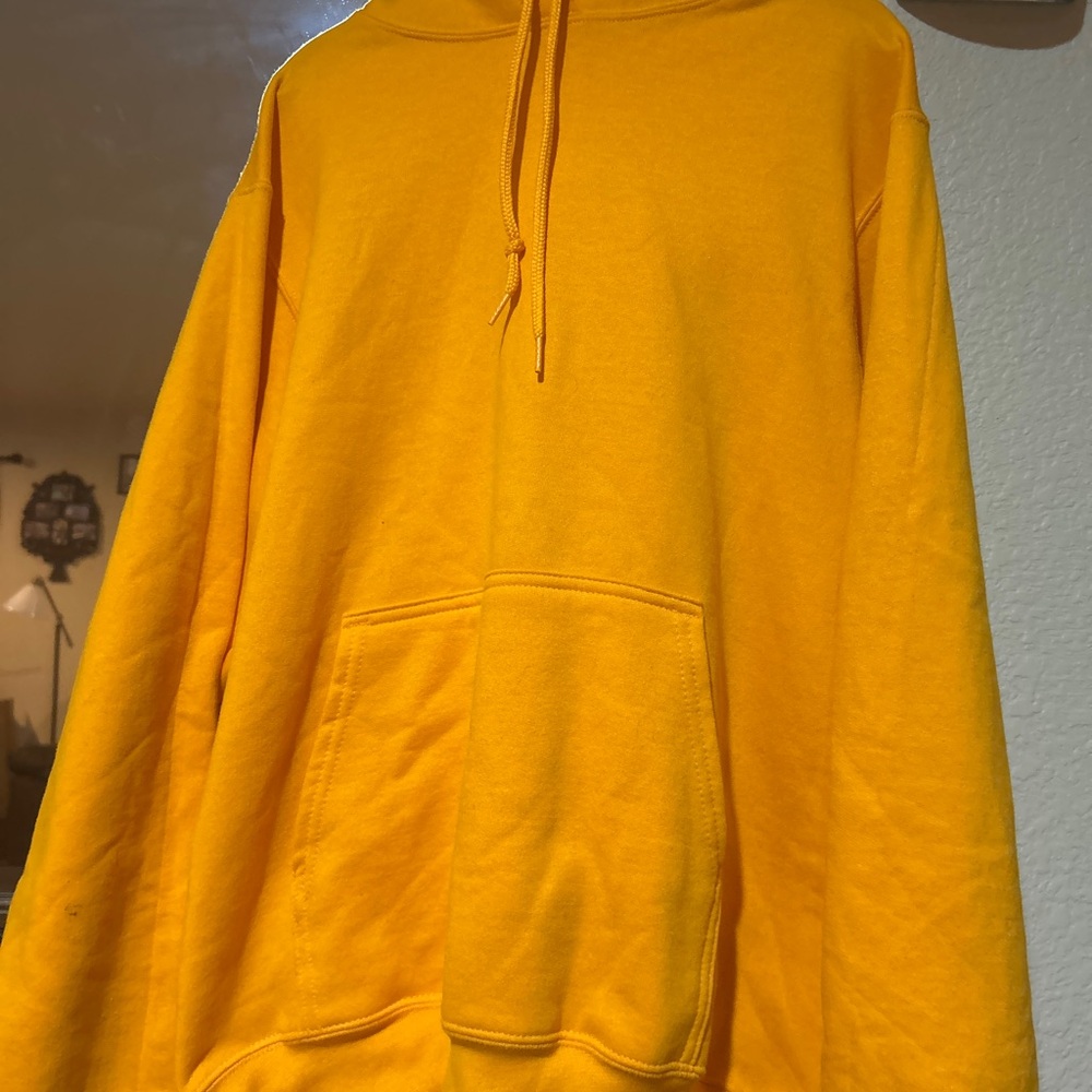 Men's Yellow Hoodie Sweater